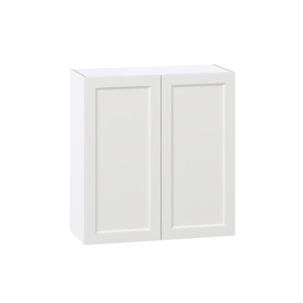 Magnolia Painted Bright White Recessed Assembled Wall  Cabinet (33 in. W X 35 in. H X 14 in. D)