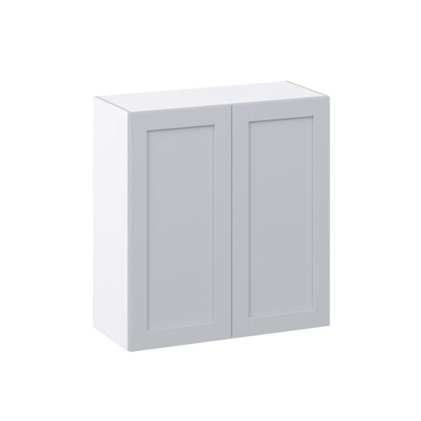 Sea Holly Light Gray  Shaker Assembled Wall  Cabinet (33 in. W X 35 in. H X 14 in. D)