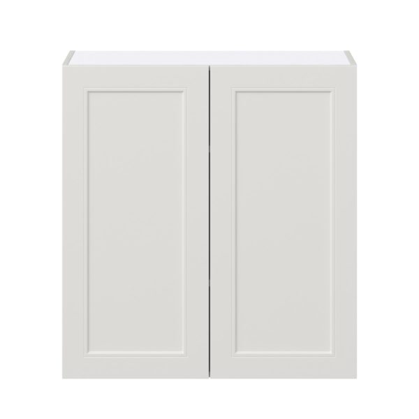 Wisteria Painted Light Gray Recessed Assembled Wall  Cabinet (33 in. W X 35 in. H X 14 in. D)