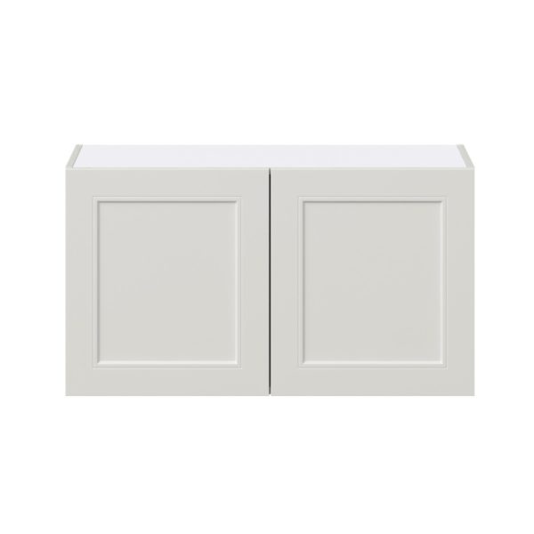 Wisteria Painted Light Gray Recessed Assembled  Wall Bridge  Cabinet (36 in. W X 20 in. H X 14 in. D)