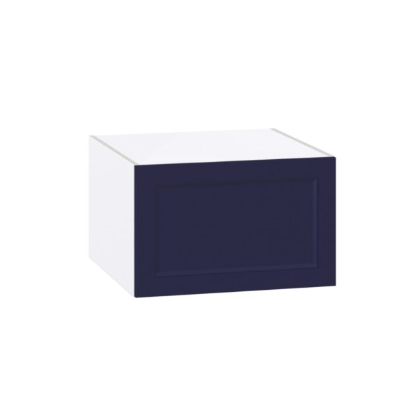 Camellia Painted Midnight Blue Recessed Assembled Deep Wall Bridge  Cabinet with Lift Up Door(24 in. W X 15 in. H X 24 in. D)