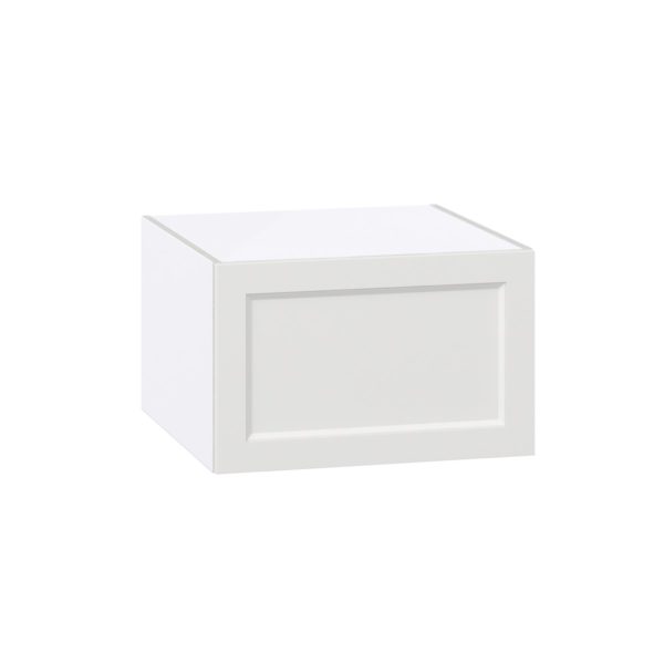 Magnolia Painted Bright White Recessed Assembled Deep Wall Bridge  Cabinet with Lift Up Door(24 in. W X 15 in. H X 24 in. D)