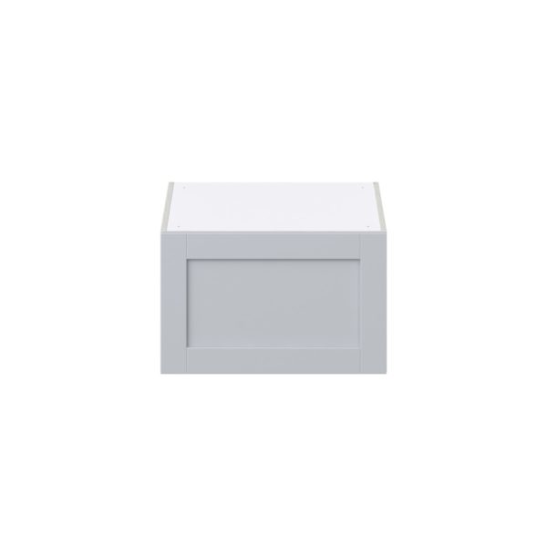 Sea Holly Light Gray  Shaker Assembled Deep Wall Bridge  Cabinet with Lift Up Door(24 in. W X 15 in. H X 24 in. D)