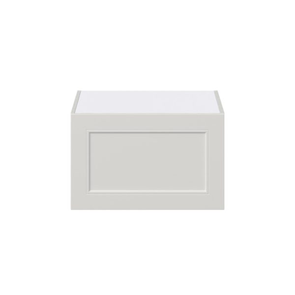 Wisteria Painted Light Gray Recessed Assembled Deep Wall Bridge  Cabinet with Lift Up Door(24 in. W X 15 in. H X 24 in. D)