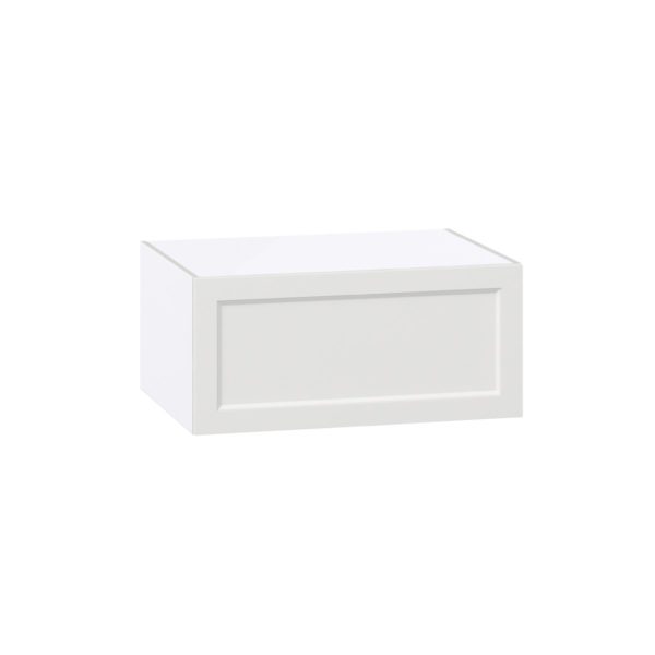 Magnolia Painted Bright White Recessed Assembled Deep Wall Bridge  Cabinet with Lift Up Door (33 in. W X 15 in. H X 24 in. D)