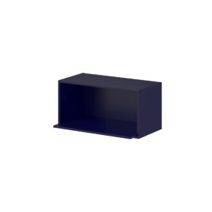 Camellia Painted Midnight Blue Recessed Assembled Wall Microwave Shelf  Cabinet (30 in. W X 15 in. H X 14 in. D)