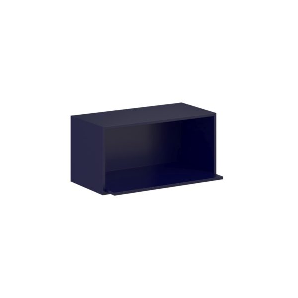 Camellia Painted Midnight Blue Recessed Assembled Wall Microwave Shelf  Cabinet (30 in. W X 15 in. H X 14 in. D)