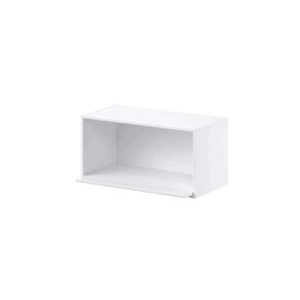 Dahlia Bright White  Shaker Assembled Wall Microwave Shelf  Cabinet (30 in. W X 15 in. H X 14 in. D)