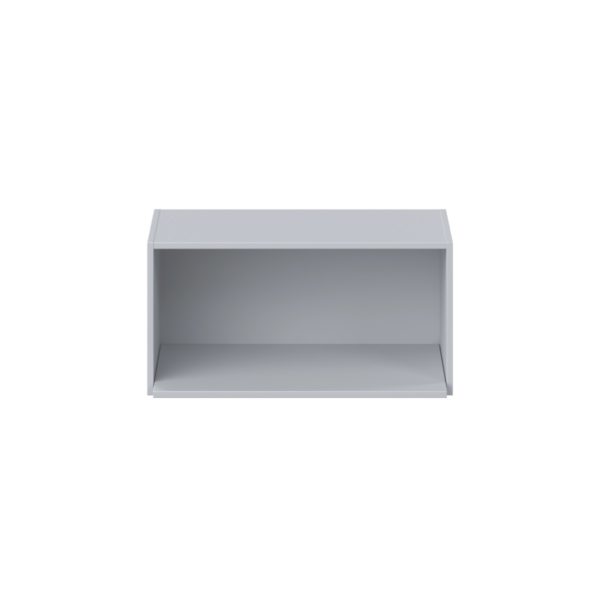 Sea Holly Light Gray  Shaker Assembled Wall Microwave Shelf  Cabinet (30 in. W X 15 in. H X 14 in. D)