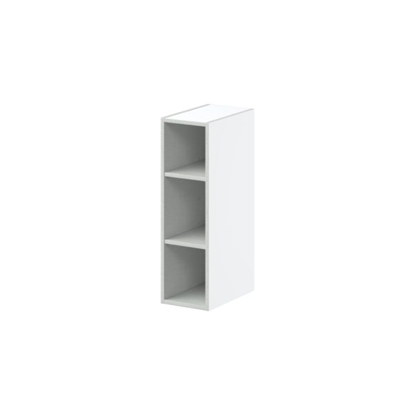 Bright White Wall Open Shelf 9 in. W X 30 in. H X 14 in. D