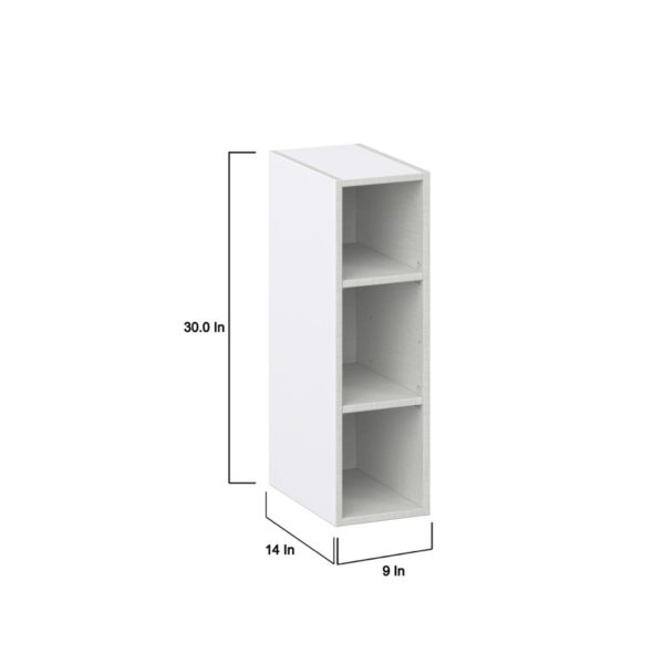 Magnolia Painted Bright White Wall Open Shelf 9 in. W X 30 in. H X 14 in. D