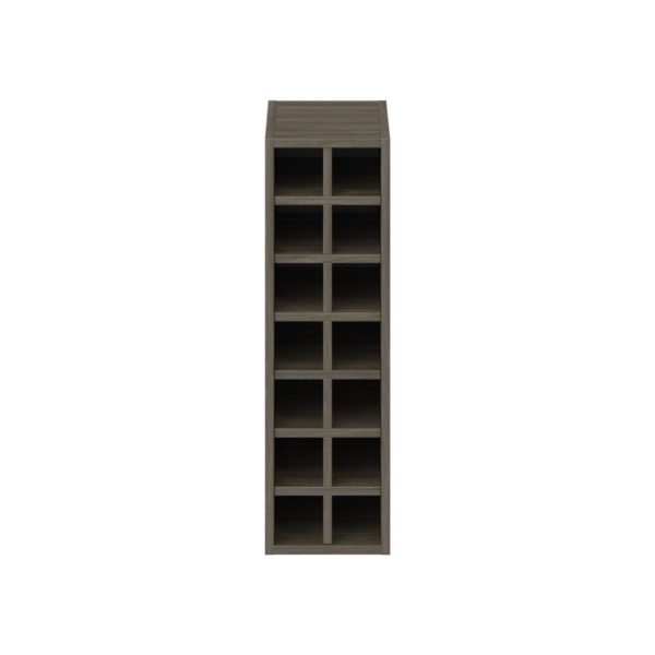 Cordyline Texmel Slab Walnut Wall Wine Rack 9 in. W X 30 in. H X 14 in. D