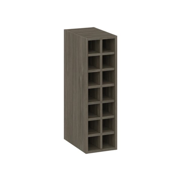 Cordyline Texmel Slab Walnut Wall Wine Rack 9 in. W X 30 in. H X 14 in. D