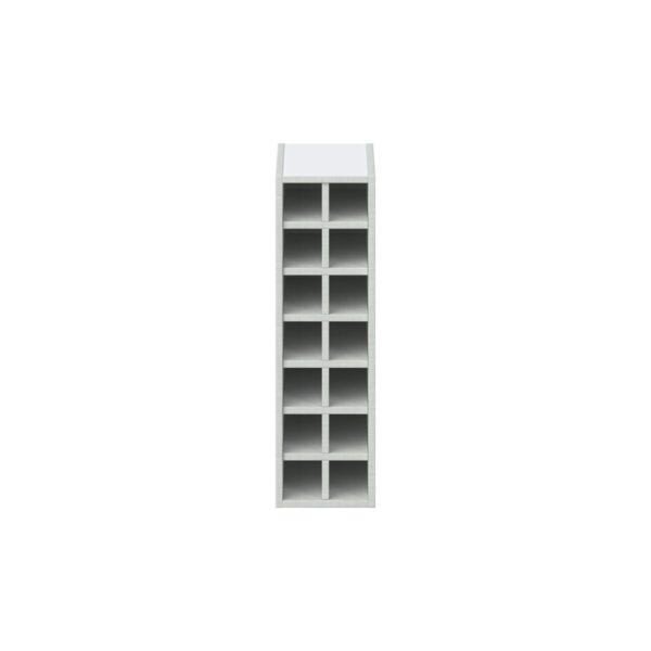 Bright White Wall Wine Rack 9 in. W X 30 in. H X 14 in. D