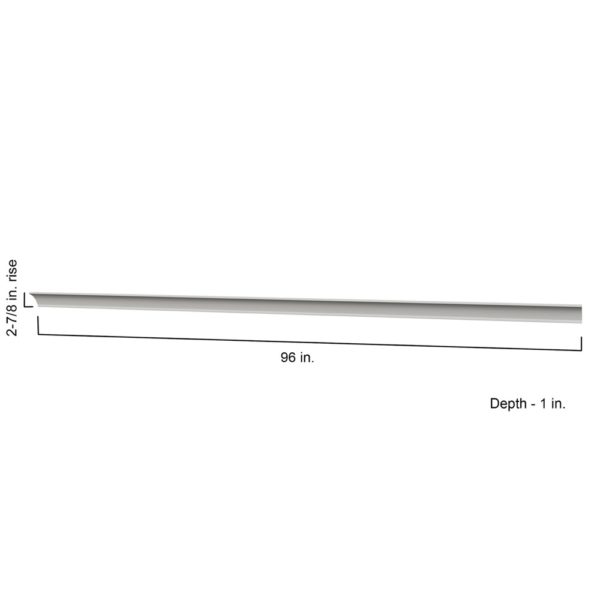 WHITE 96-IN CROWN MOLDING