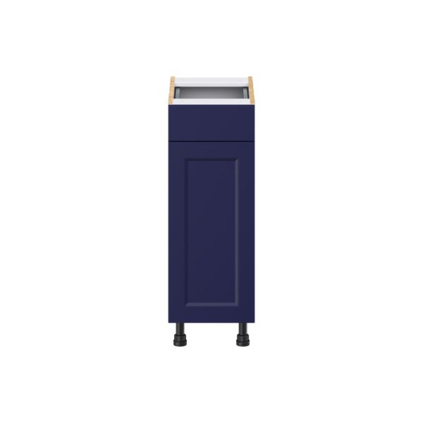 Camellia Painted Midnight Blue Recessed Assembled 12 in. W x 34.5 in. H x 21 in.D Vanity Base Cabinet with 1 Drawer