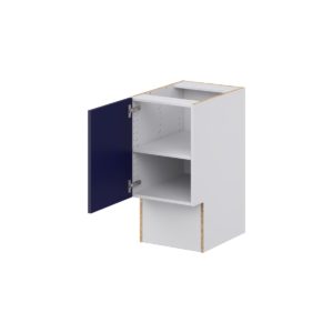 Camellia Painted Midnight Blue Recessed Assembled 15 in. W x 30 in. H x 21 in. D Accessible ADA Vanity Base Cabinet