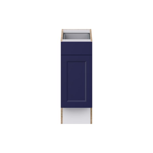 Camellia Painted Midnight Blue Recessed Assembled 12 in. W x 32.5 in. H x 24 in. D Accessible ADA Base Cabinet with 1 Drawer