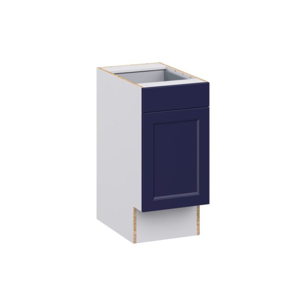 Camellia Painted Midnight Blue Recessed Assembled 15 in. W x 32.5 in. H x 24 in. D Accessible ADA Base Cabinet with 1 Drawer