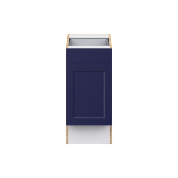 Camellia Painted Midnight Blue Recessed Assembled 15 in. W x 32.5 in. H x 24 in. D Accessible ADA Base Cabinet with 1 Drawer