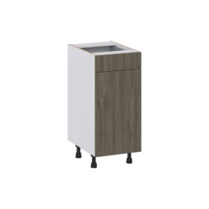 Cordyline Textured Slab Walnut Assembled 15 in. W x 34.5 in. H x 21 in. D Vanity Base Cabinet with 1 Drawer