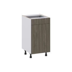 Cordyline Textured Slab Walnut Assembled 18 in. W x 34.5 in. H x 21 in. D Vanity Base Cabinet with 1 Drawer