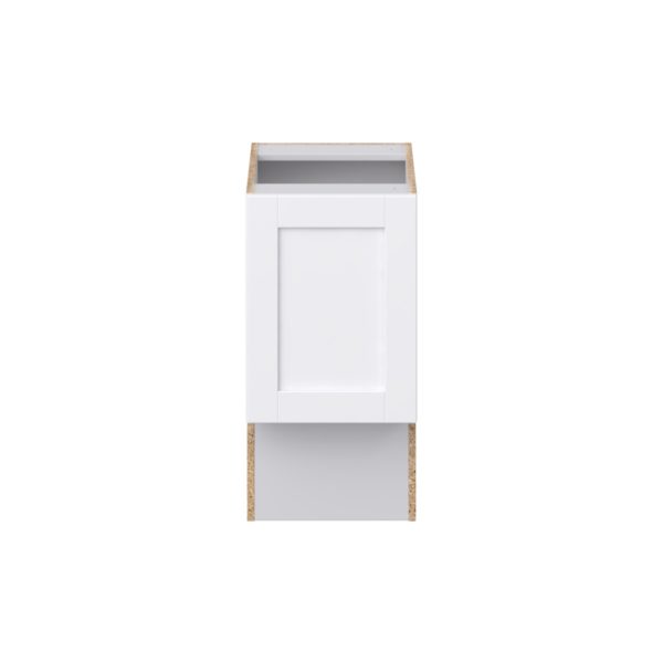 Dahlia Bright White Shaker Assembled 15 in. W x 30 in. H x 21 in. D Accessible ADA Vanity Base Cabinet