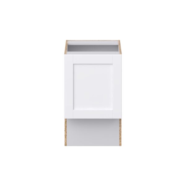 Dahlia Bright White Shaker Assembled 18 in. W x 30 in. H x 21 in. D Accessible ADA Vanity Base Cabinet