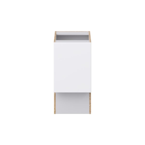 Lily Bright White Slab Assembled 15 in. W x 30 in. H x 21 in. D Accessible ADA Vanity Base Cabinet