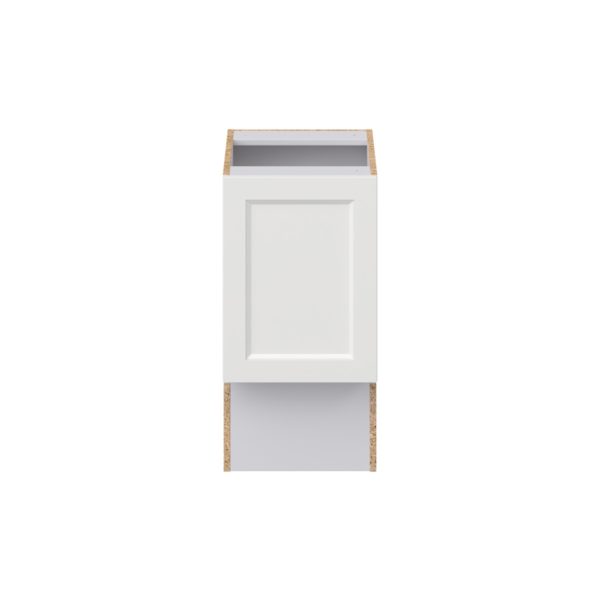 Magnolia Painted Bright White Recessed Assembled 15 in. W x 30 in. H x 21 in. D Accessible ADA Vanity Base Cabinet