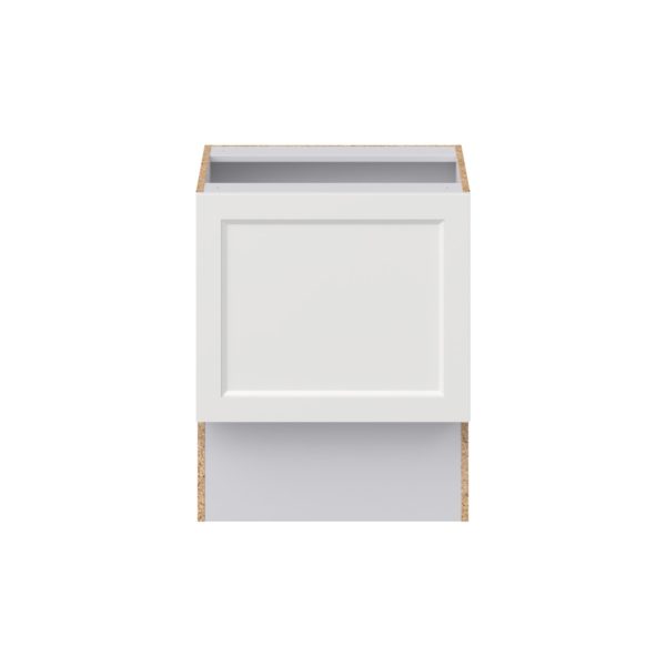 Magnolia Painted Bright White Recessed Assembled 24 in. W x 30 in. H x 21 in. D Accessible ADA Vanity Base Cabinet