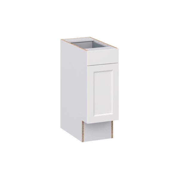 Magnolia Painted Bright White Recessed Assembled 12 in. W x 32.5 in. H x 24 in. D Accessible ADA Base Cabinet with 1 Drawer