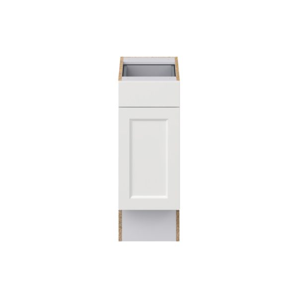 Magnolia Painted Bright White Recessed Assembled 12 in. W x 32.5 in. H x 24 in. D Accessible ADA Base Cabinet with 1 Drawer