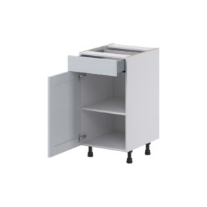 Sea Holly Light Gray Shaker Assembled 18 in. W x 34.5 in. H x 21 in. D Vanity Base Cabinet with 1 Drawer