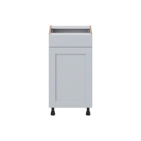 Sea Holly Light Gray Shaker Assembled 18 in. W x 34.5 in. H x 21 in. D Vanity Base Cabinet with 1 Drawer