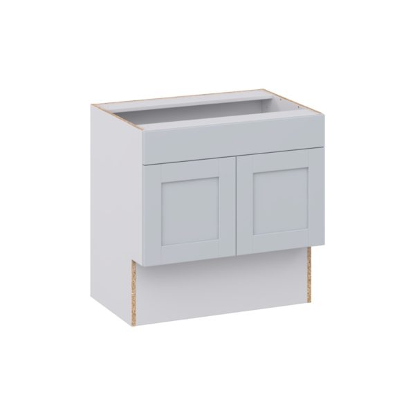 Sea Holly Light Gray Shaker Assembled 30 in. W x 30 in. H x 21 in. D Accessible ADA Vanity Base with False Front Cabinet