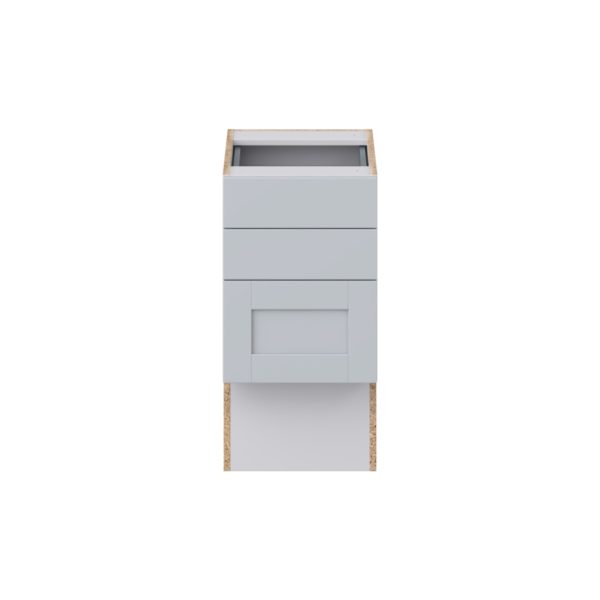 Sea Holly Light Gray Shaker Assembled 15 in. W x 30 in. H x 21 in. D Vanity ADA Drawer Base Cabinet with 3 Drawers