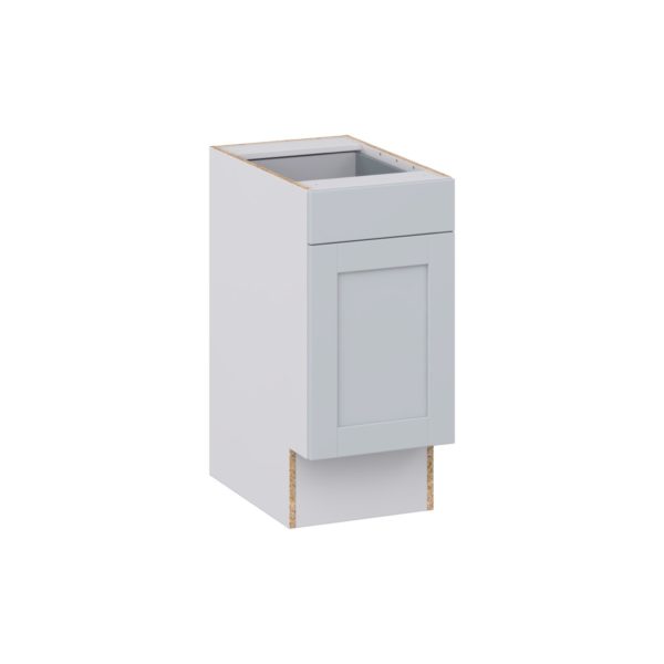 Sea Holly Light Gray Shaker Assembled 15 in. W x 32.5 in. H x 24 in. D Accessible ADA Base Cabinet with 1 Drawer