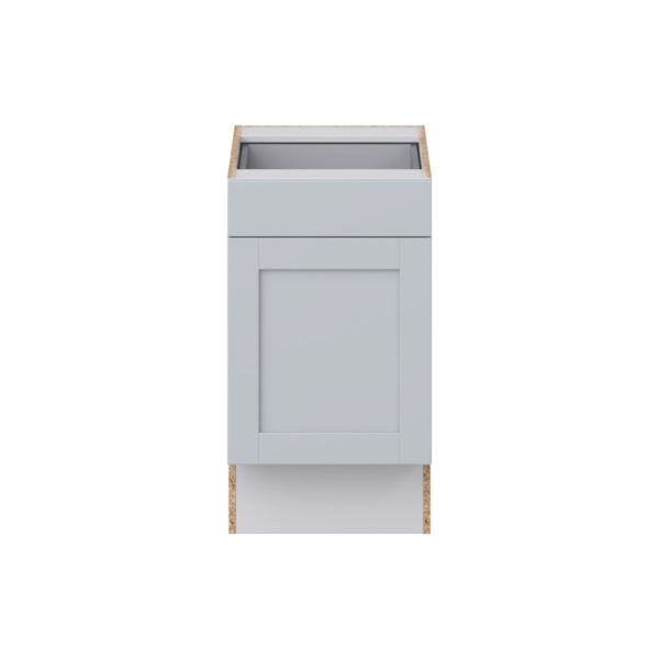 Sea Holly Light Gray Shaker Assembled 18 in. W x 32.5 in. H x 24 in. D Accessible ADA Base Cabinet with 1 Drawer