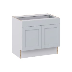 Sea Holly Light Gray Shaker Assembled 36 in. W x 32.5 in. H x 24 in. D Accessible ADA Base Cabinet with 1 Drawer