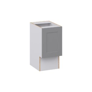 Willow Painted Slate Gray Shaker Assembled 15 in. W x 30 in. H x 21 in. D Accessible ADA Vanity Base Cabinet