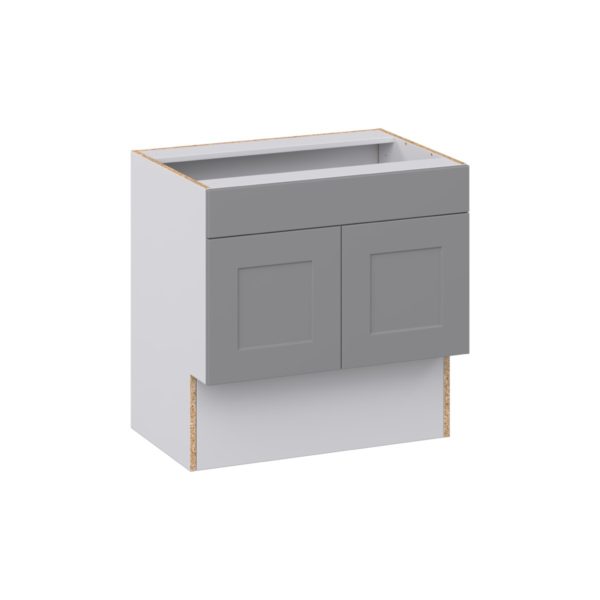 Willow Painted Slate Gray Shaker Assembled 30 in. W x 30 in. H x 21 in. D ADA Vanity Sink Base Cabinet With Removable Front