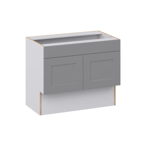 Willow Painted Slate Gray Shaker Assembled 36 in. W x 30 in. H x 21 in. D ADA Vanity Sink Base Cabinet With Removable Front