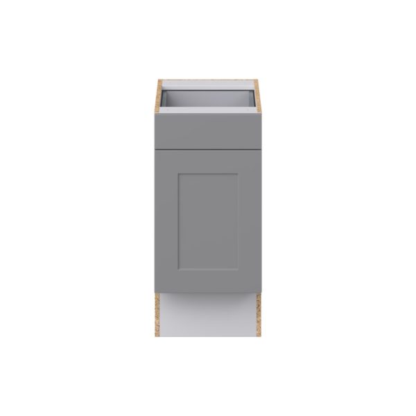 Willow Painted Slate Gray Shaker Assembled 15 in. W x 32.5 in. H x 24 in. D Accessible ADA Base Cabinet with 1 Drawer