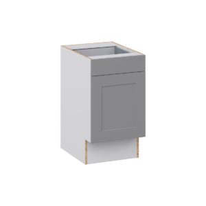 Willow Painted Slate Gray Shaker Assembled 18 in. W x 32.5 in. H x 24 in. D Accessible ADA Base Cabinet with 1 Drawer