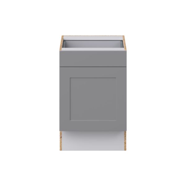 Willow Painted Slate Gray Shaker Assembled 21 in. W x 32.5 in. H x 24 in. D Accessible ADA Base Cabinet with 1 Drawer