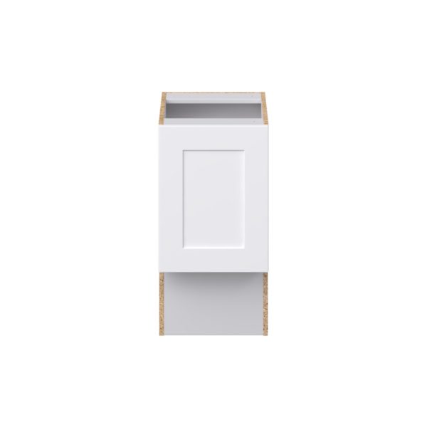 Jasmine Painted Warm White Shaker Assembled 15 in. W x 30 in. H x 21 in. D Accessible ADA Vanity Base Cabinet