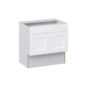 Jasmine Painted Warm White Shaker Assembled 30 in. W x 30 in. H x 21 in. D ADA Vanity Sink Base Cabinet With Removable Front