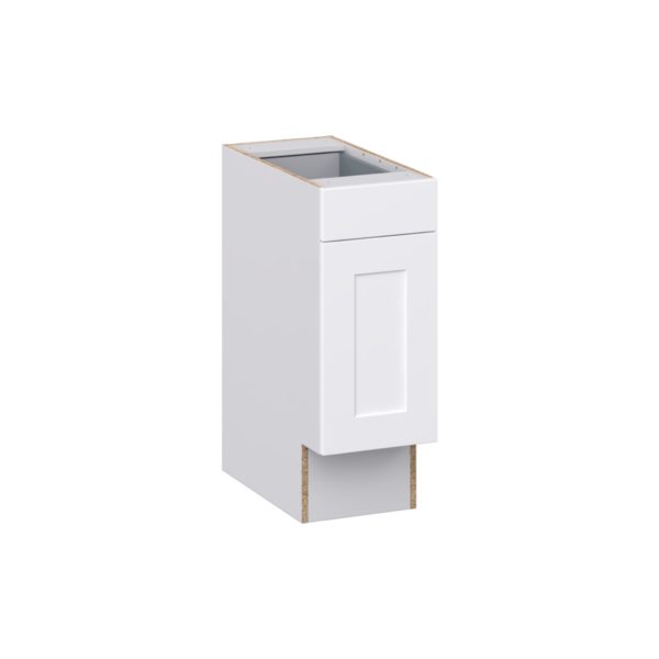 Jasmine Painted Warm White Shaker Assembled 12 in. W x 32.5 in. H x 24 in. D Accessible ADA Base Cabinet with 1 Drawer