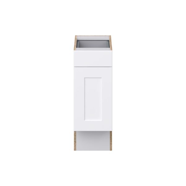 Jasmine Painted Warm White Shaker Assembled 12 in. W x 32.5 in. H x 24 in. D Accessible ADA Base Cabinet with 1 Drawer